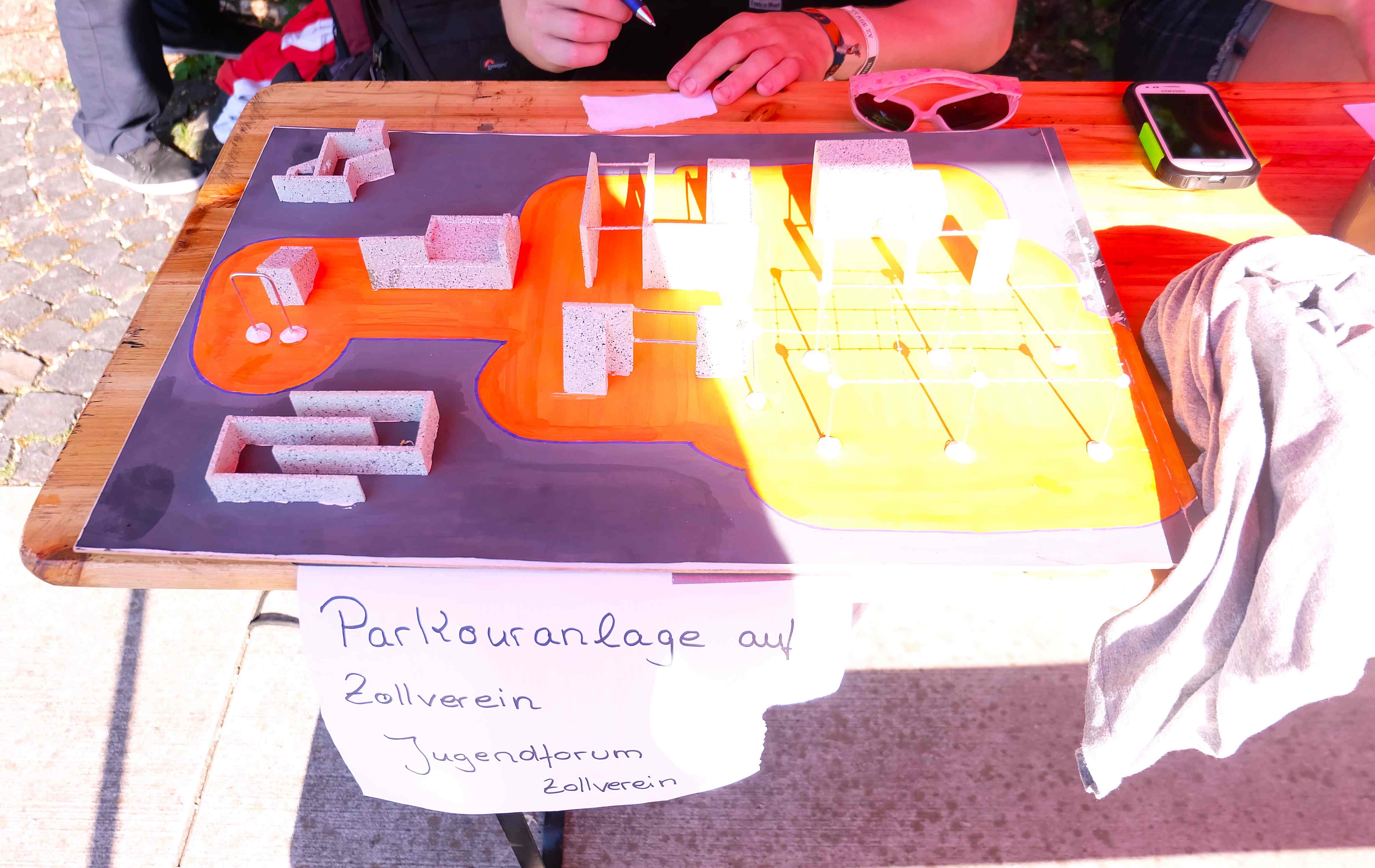 Modell Parkour-Anlage